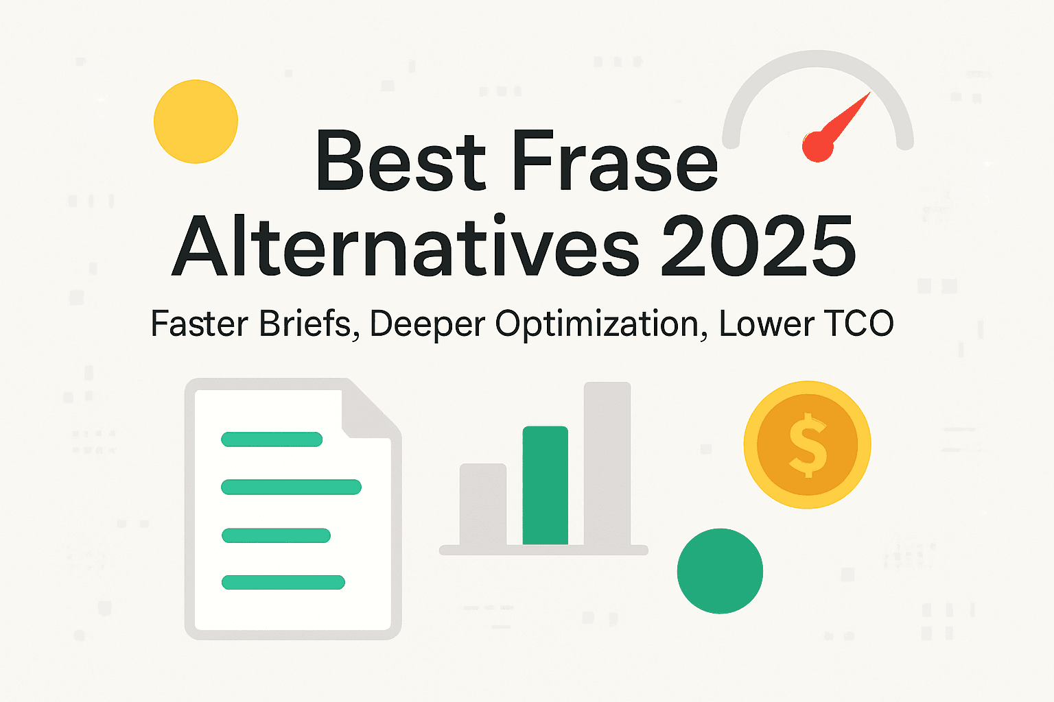 Best Frase Alternatives 2025: Faster Briefs, Deeper Optimization, Lower TCO