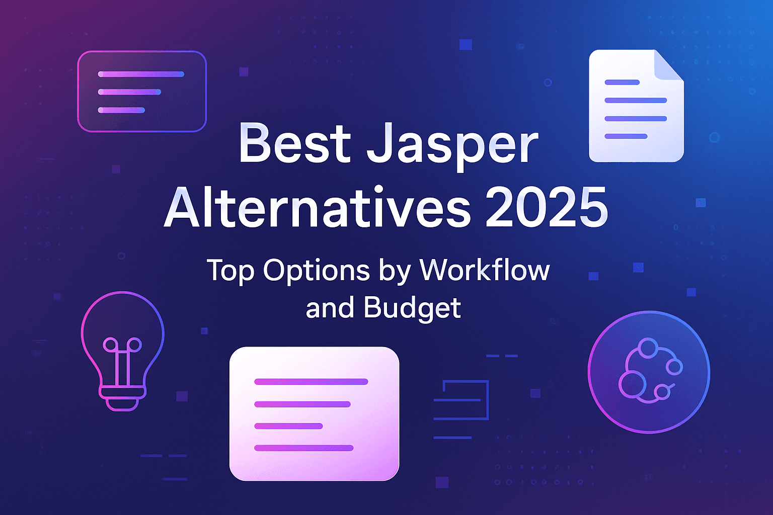 Best Jasper Alternatives 2025: Top Options by Workflow and Budget
