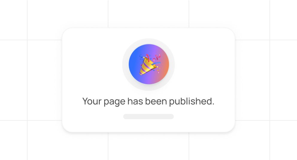 Page publishing and tracking dashboard showing Google ranking monitoring interface