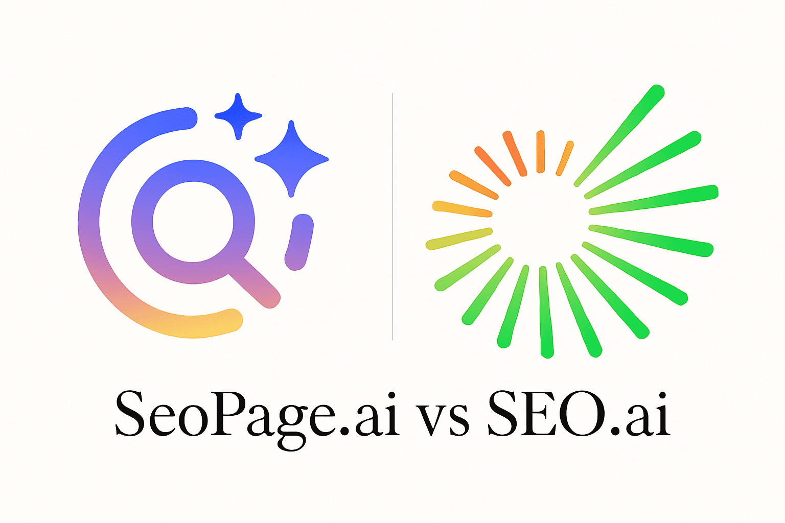 SeoPage.ai vs SEO.ai Comparison 2025 - Complete Analysis for AI SEO Tools